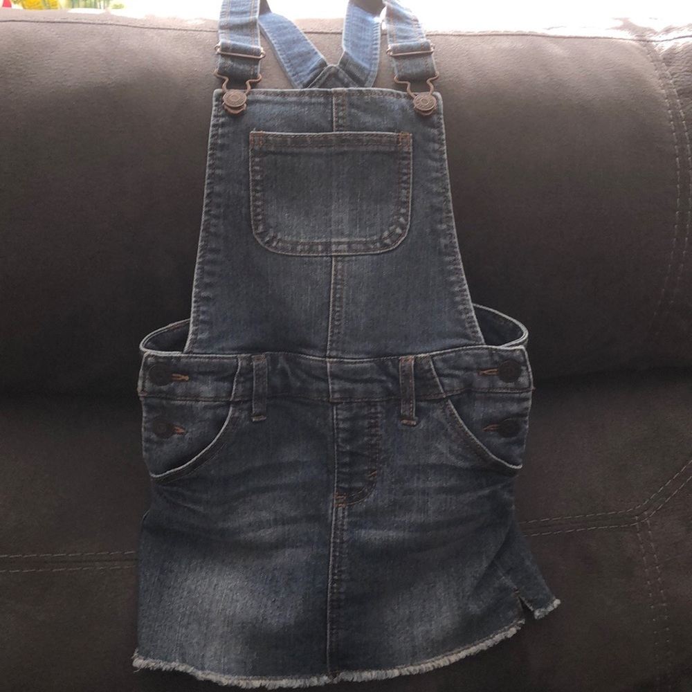 Girls Jean overall skirt